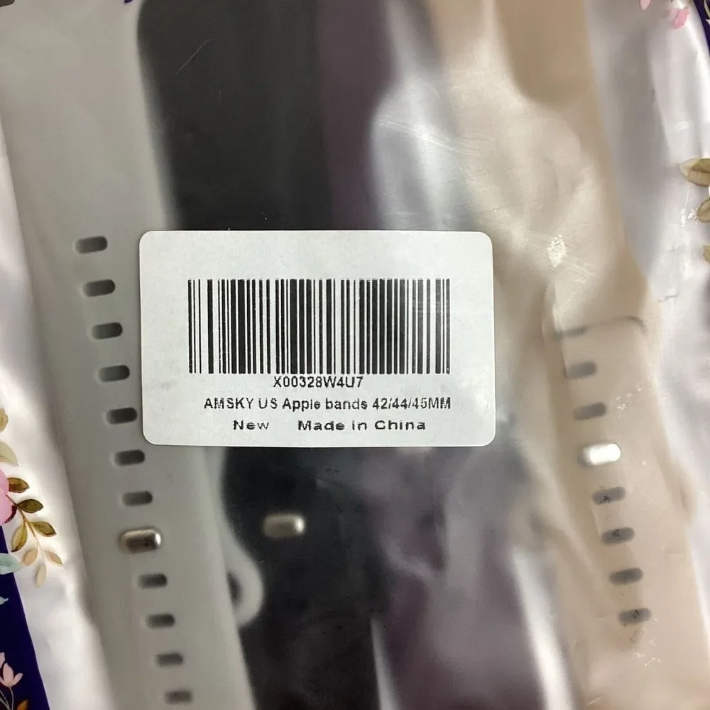 apple watch bands 42mm 44mm 45mm 3‎ Pack Variety Black Tan
